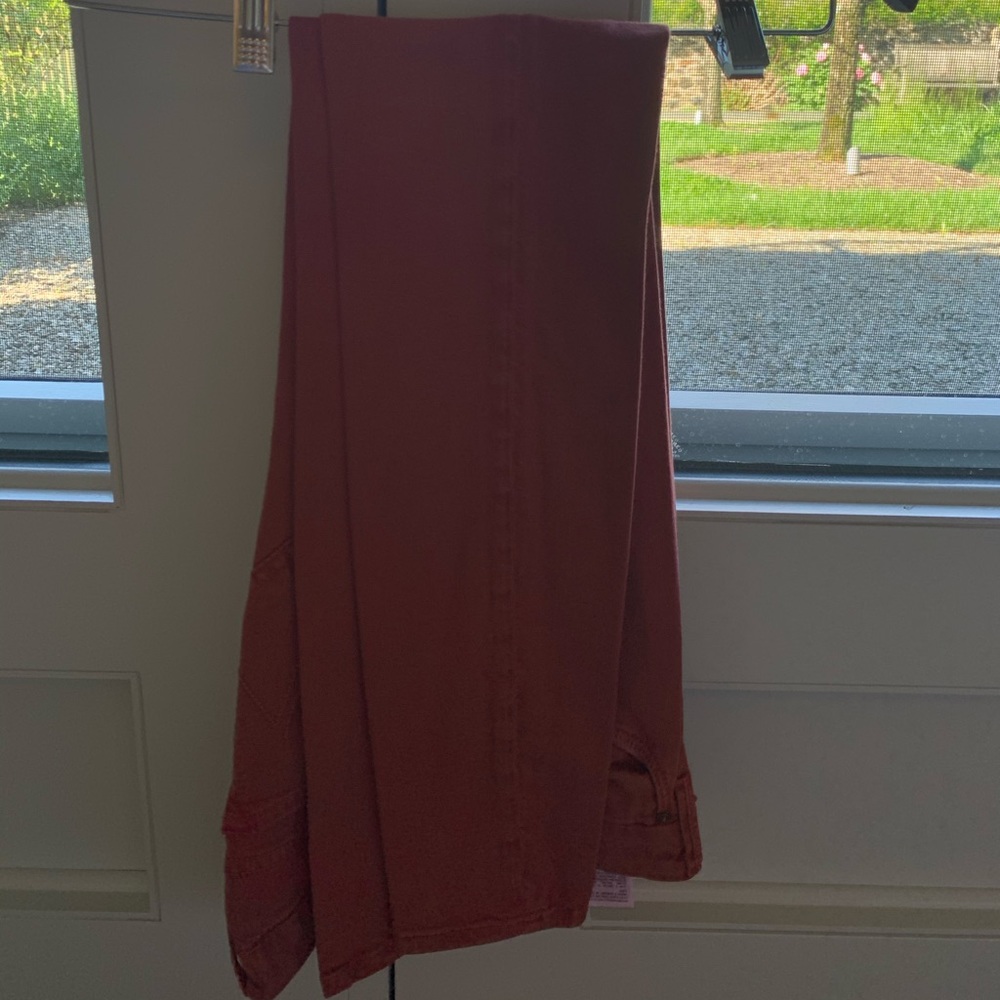 Burgundy mother jeans